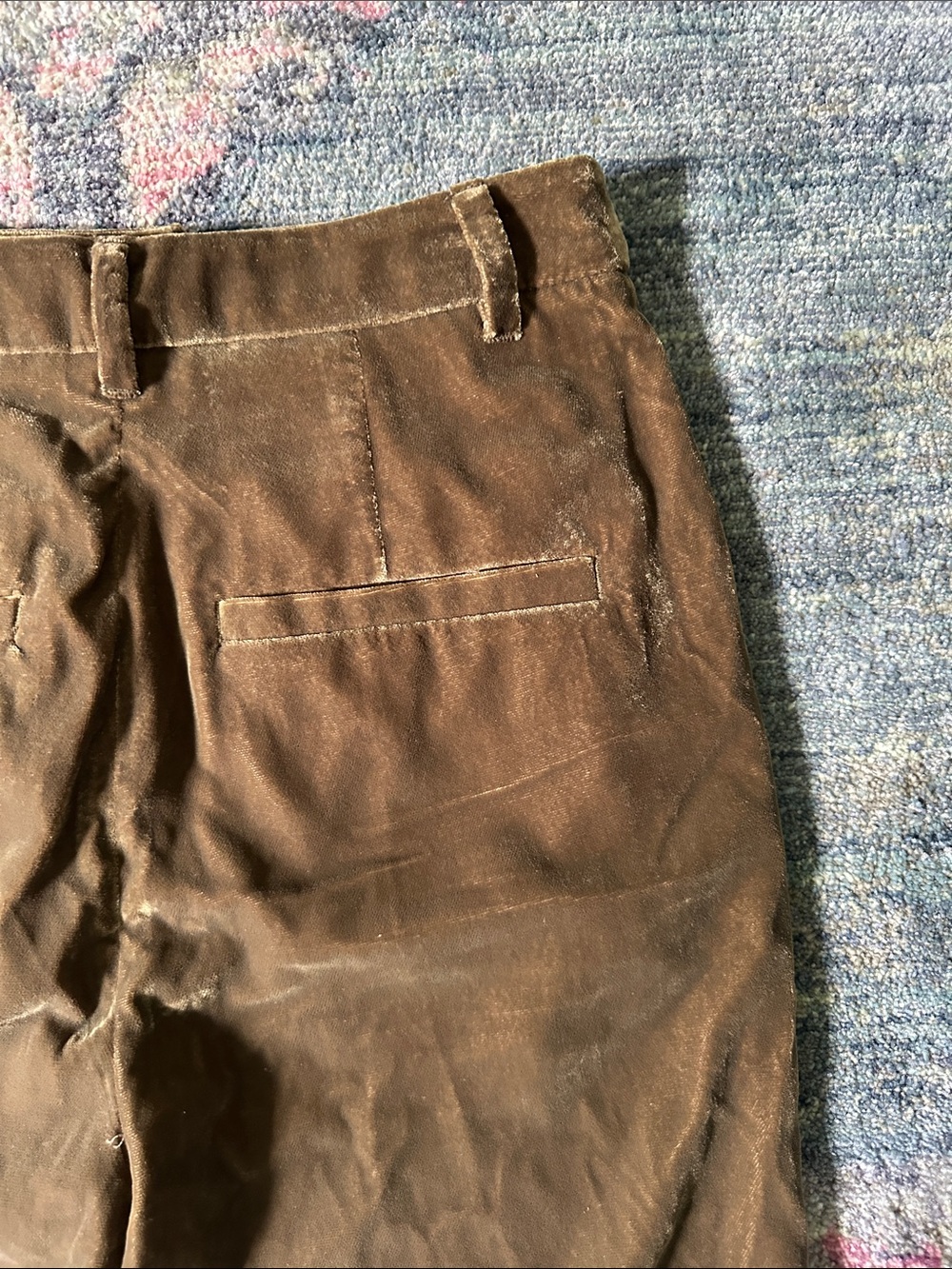 H&M Brown Velvet Wide-Leg Pants NWT Size 4 Women’s Perfect for Fall - Picture 7 of 7